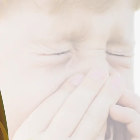 Enfant présentant une réaction allergique